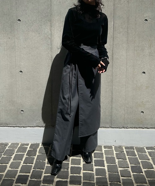 &g'aime（アンジェム）の「【&g'aime】ベロアシアーハイネックトップス（Tシャツ/カットソー・レディース・ブラック・FREE）」の6枚目の写真