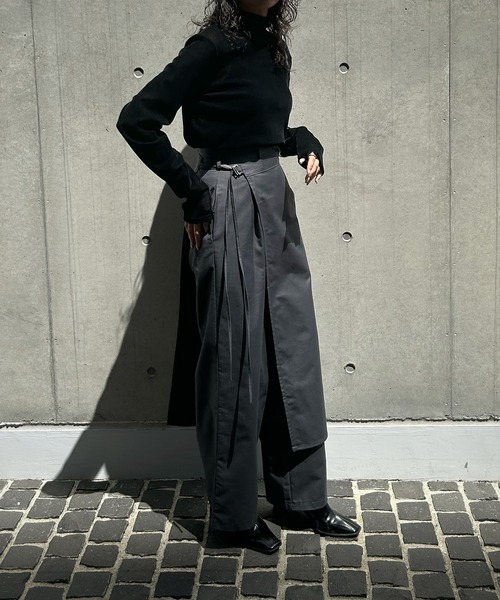 &g'aime（アンジェム）の「【&g'aime】ベロアシアーハイネックトップス（Tシャツ/カットソー・レディース・ブラック・FREE）」の7枚目の写真