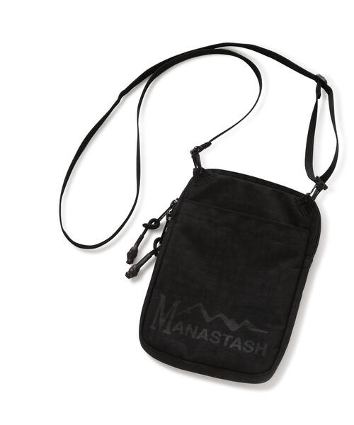 MANASTASH（マナスタッシュ）の「MANASTASH/マナスタッシュ/CLEAR POCKET SHOULDER BAG（ショルダーバッグ・メンズ・オリーブ系/ブラック・F）」の7枚目の写真