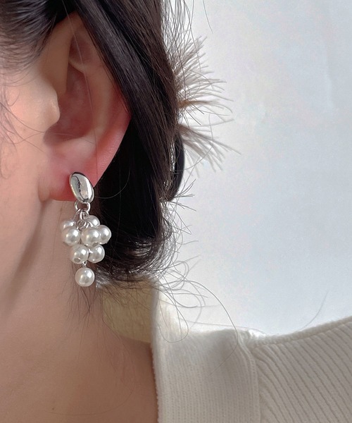 LA VORAGINE(ラ ヴォラジネ)の「アレルギー対応 チャームパールピアス(ピアス(両耳用)・レディース・ゴールド/シルバー・FREE)」の9枚目の写真