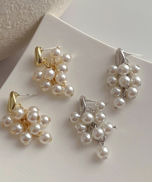 LA VORAGINE(ラ ヴォラジネ)の「アレルギー対応 チャームパールピアス(ピアス(両耳用)・レディース・ゴールド/シルバー・FREE)」の10枚目の写真