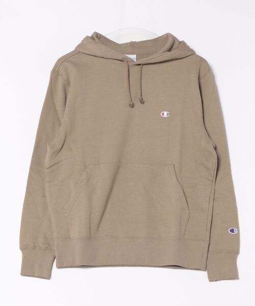 Champion（チャンピオン）の「【Champion】C3-Y136 HOODED SWEATSHIRT/フーディー/長袖/パーカー/チャンピオン（パーカー・メンズ・グレー/オートミール/ネイビー/ホワイト/ブラック/グリーン/ブルー/レッド/グレイッシュブルー/クリーム/チョコ/ブルーグリーン/グレイッシュベージュ・L/XL/S/M/XXL）」の7枚目の写真
