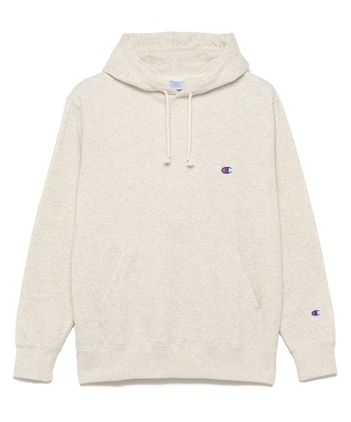Champion（チャンピオン）の「【Champion】C3-Y136 HOODED SWEATSHIRT/フーディー/長袖/パーカー/チャンピオン（パーカー・メンズ・グレー/オートミール/ネイビー/ホワイト/ブラック/グリーン/ブルー/レッド/グレイッシュブルー/クリーム/チョコ/ブルーグリーン/グレイッシュベージュ・L/XL/S/M/XXL）」の18枚目の写真