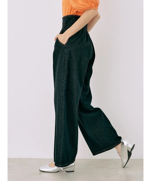 earth music&ecology(アースミュージックアンドエコロジー)の「フロントジップデニムパンツ(デニムパンツ・レディース・インディゴブルー/ブルー系その他・S/M)」の4枚目の写真