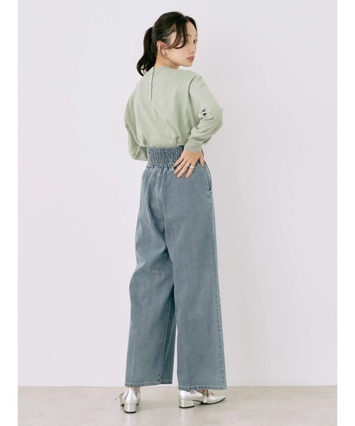 earth music&ecology(アースミュージックアンドエコロジー)の「フロントジップデニムパンツ(デニムパンツ・レディース・インディゴブルー/ブルー系その他・S/M)」の12枚目の写真