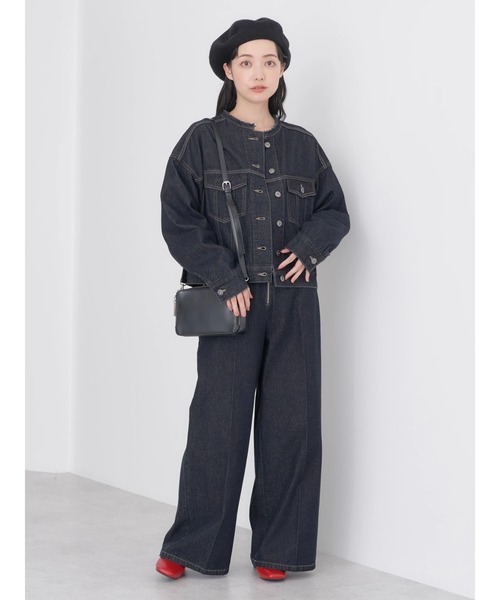 earth music&ecology(アースミュージックアンドエコロジー)の「フロントジップデニムパンツ(デニムパンツ・レディース・インディゴブルー/ブルー系その他・S/M)」の13枚目の写真