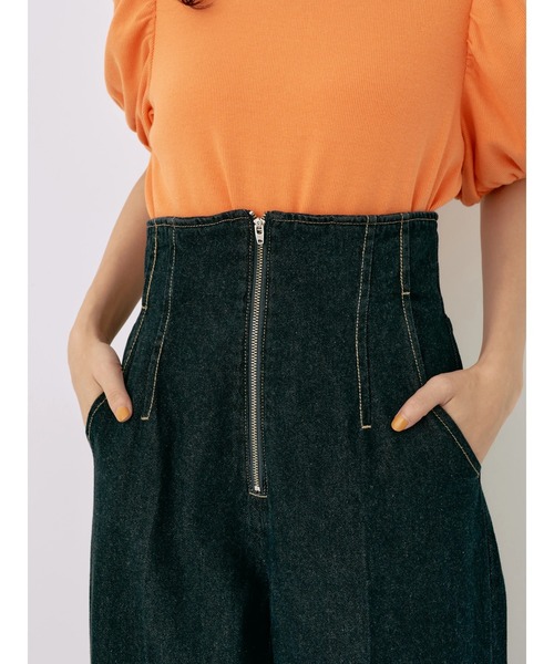 earth music&ecology(アースミュージックアンドエコロジー)の「フロントジップデニムパンツ(デニムパンツ・レディース・インディゴブルー/ブルー系その他・S/M)」の16枚目の写真