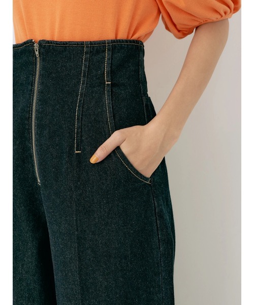 earth music&ecology(アースミュージックアンドエコロジー)の「フロントジップデニムパンツ(デニムパンツ・レディース・インディゴブルー/ブルー系その他・S/M)」の17枚目の写真