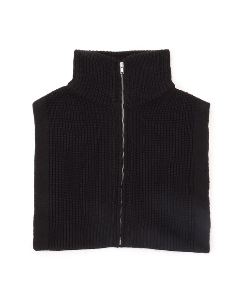 SHOO・LA・RUE（シューラルー）の「◆ニットネックウォーマー（ネックウォーマー/スヌード・レディース・アイボリー/ブラック/チャコールグレー/ワインレッド・00）」の3枚目の写真