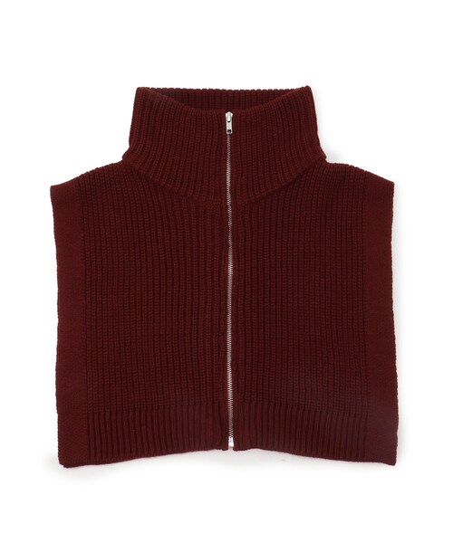 SHOO・LA・RUE（シューラルー）の「◆ニットネックウォーマー（ネックウォーマー/スヌード・レディース・アイボリー/ブラック/チャコールグレー/ワインレッド・00）」の4枚目の写真