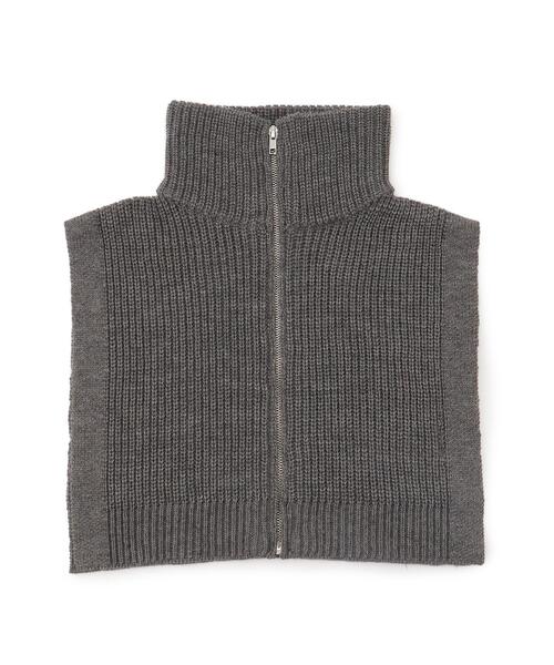 SHOO・LA・RUE（シューラルー）の「◆ニットネックウォーマー（ネックウォーマー/スヌード・レディース・アイボリー/ブラック/チャコールグレー/ワインレッド・00）」の5枚目の写真