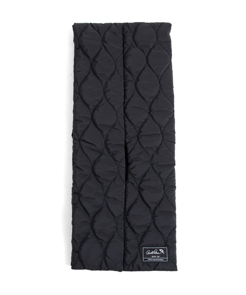 Arnold Palmer（アーノルドパーマー）の「キルト パディングマフラー（マフラー・レディース・ブラック/ベージュ・F）」の6枚目の写真