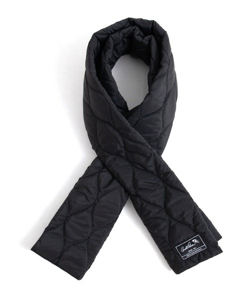 Arnold Palmer（アーノルドパーマー）の「キルト パディングマフラー（マフラー・レディース・ブラック/ベージュ・F）」の8枚目の写真