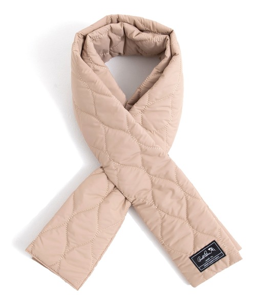 Arnold Palmer（アーノルドパーマー）の「キルト パディングマフラー（マフラー・レディース・ブラック/ベージュ・F）」の12枚目の写真