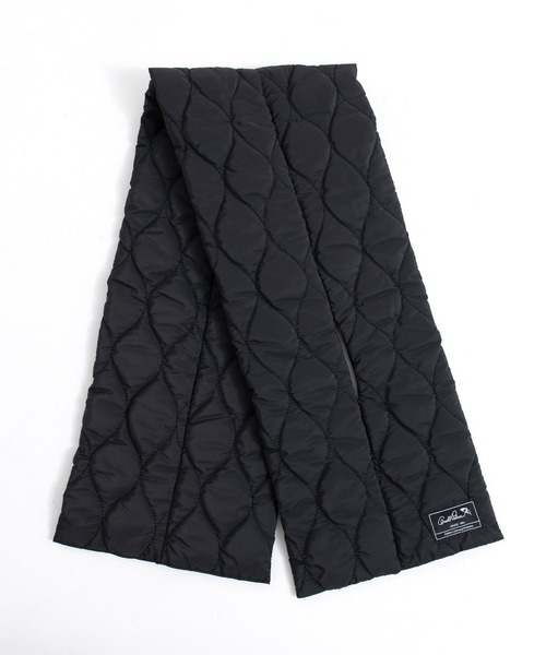 Arnold Palmer（アーノルドパーマー）の「キルト パディングマフラー（マフラー・レディース・ブラック/ベージュ・F）」の7枚目の写真
