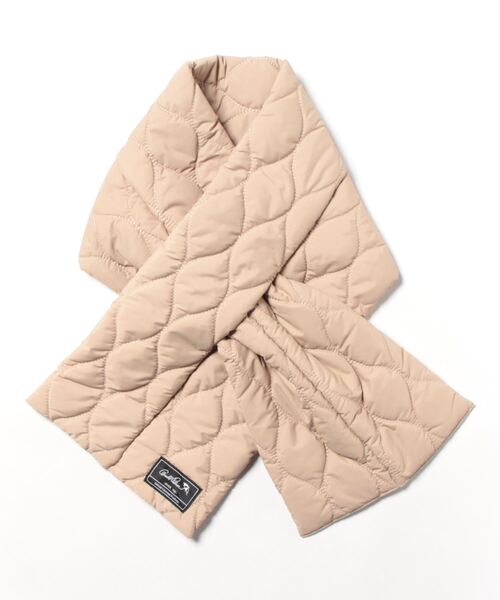 Arnold Palmer（アーノルドパーマー）の「キルト パディングマフラー（マフラー・レディース・ブラック/ベージュ・F）」の14枚目の写真