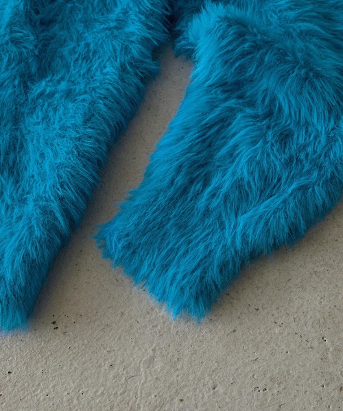 EMMA CLOTHES(エマクローズ)の「ルーズシャギーポロシャツ EMMA CLOTHES(ニット/セーター・メンズ・ブラック/チャコール/レッド/アイボリー/モカ/ダークグレー/ブルー・L/M)」の22枚目の写真