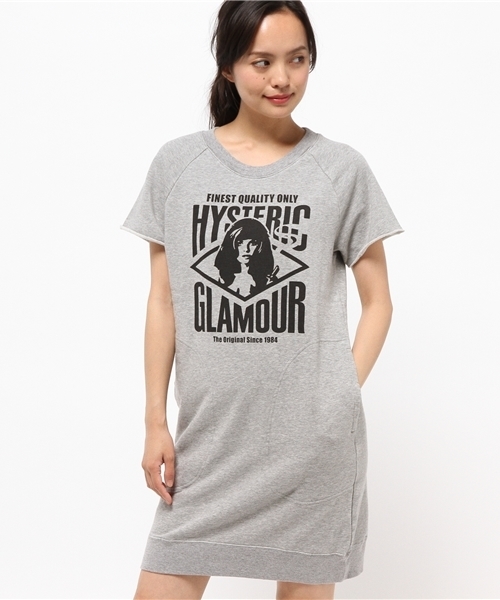 HYSTERIC GLAMOUR(ヒステリックグラマー)の「ORIGINAL QUALITY pt OP(ワンピース・レディース・ブラック/トップグレー・FREE)」の1枚目の写真