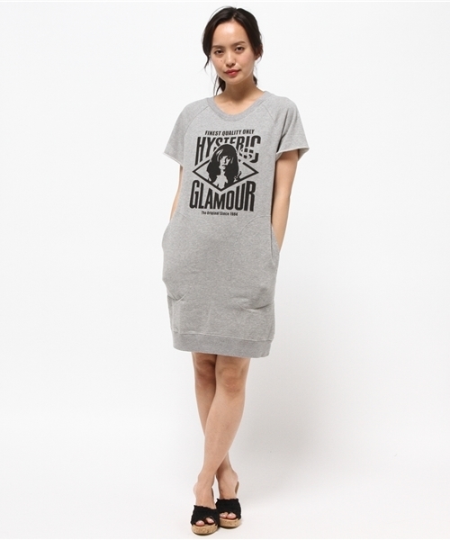 HYSTERIC GLAMOUR(ヒステリックグラマー)の「ORIGINAL QUALITY pt OP(ワンピース・レディース・ブラック/トップグレー・FREE)」の6枚目の写真