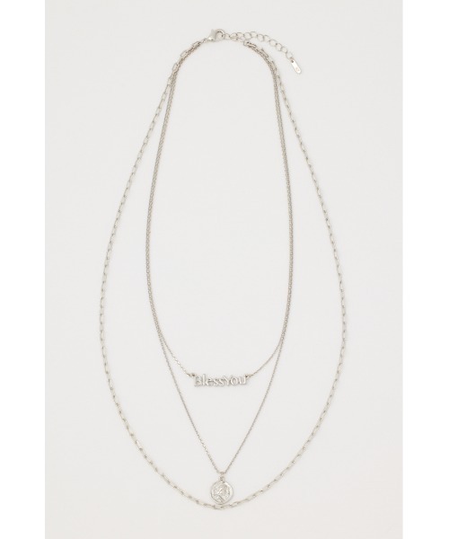 SLY（スライ）の「LAYER CHAIN NECKLACE レイヤー チェーン ネックレス（ネックレス・レディース・ゴールド/シルバー・FREE）」の3枚目の写真