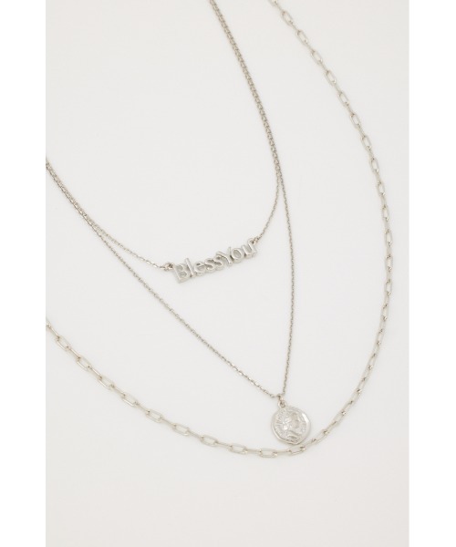 SLY（スライ）の「LAYER CHAIN NECKLACE レイヤー チェーン ネックレス（ネックレス・レディース・ゴールド/シルバー・FREE）」の4枚目の写真