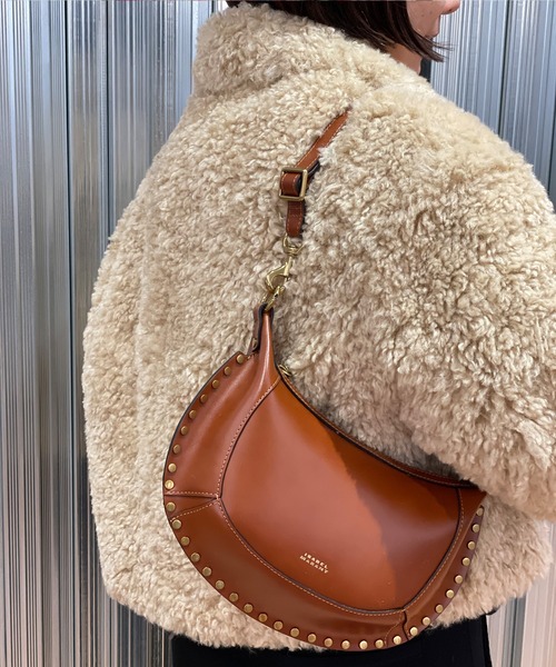 ISABEL MARANT（イザベルマラン）の「クロスボディバッグ（ショルダーバッグ・レディース・ブラウン/ブラック・ONE SIZE）」の13枚目の写真