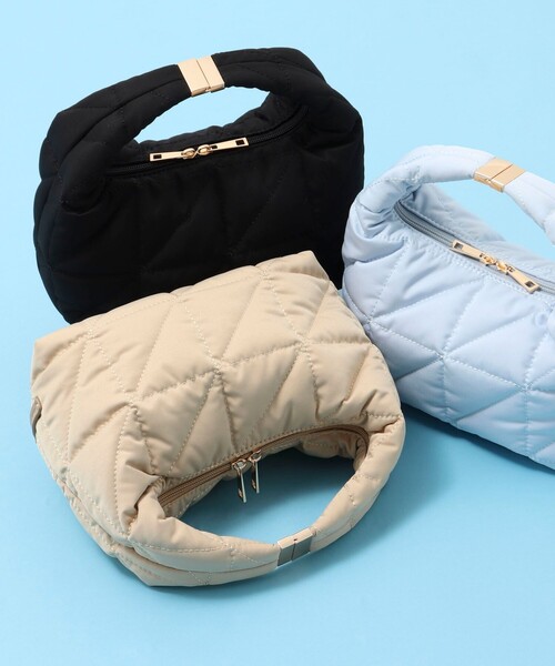 NOLLEY’S（ノーリーズ）の「キルトラビオリトートバッグ（トートバッグ・レディース・ブラック/ベージュ/サックスブルー・FREE）」の17枚目の写真