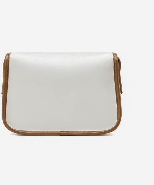 セール】牛床革パイピングショルダーバッグ（ショルダーバッグ