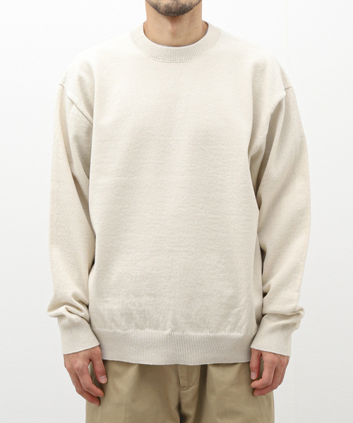 Yonetomi（ヨネトミ）の「米富繊維 / Yonetomi RIGID カシミヤニット（ニット/セーター・メンズ・アイボリー・2/3/4）」の3枚目の写真