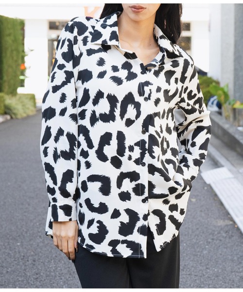 LATINA（ラティーナ）の「レオパード ヒョウ柄 襟付き シャツ 長袖 