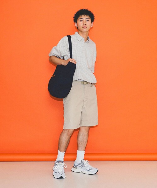 BEAMS（ビームス）の「BEAMS / ミニチェック プルオーバー シャツ（シャツ/ブラウス・メンズ・オフホワイト/ブラック・S/M/L/XL）」の4枚目の写真