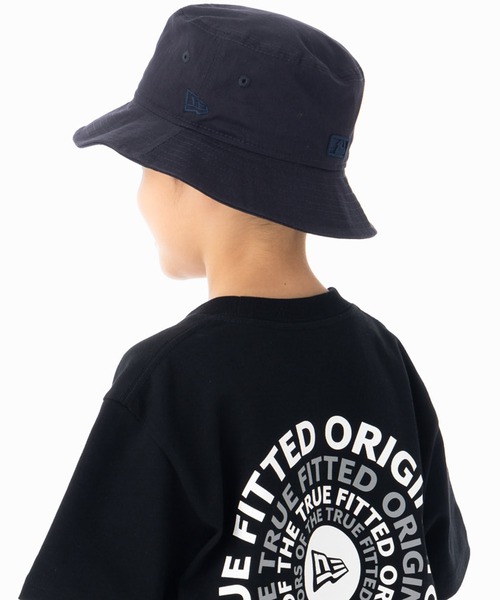 NEW ERA（ニューエラ）の「ニューエラキッズ バケットハット MLB トナルカラー（ハット・キッズ・ネイビー/ブラック/ベージュ・S/M/L/XL/M/L）」の5枚目の写真