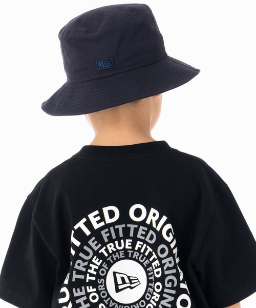 NEW ERA（ニューエラ）の「ニューエラキッズ バケットハット MLB トナルカラー（ハット・キッズ・ネイビー/ブラック/ベージュ・S/M/L/XL/M/L）」の6枚目の写真