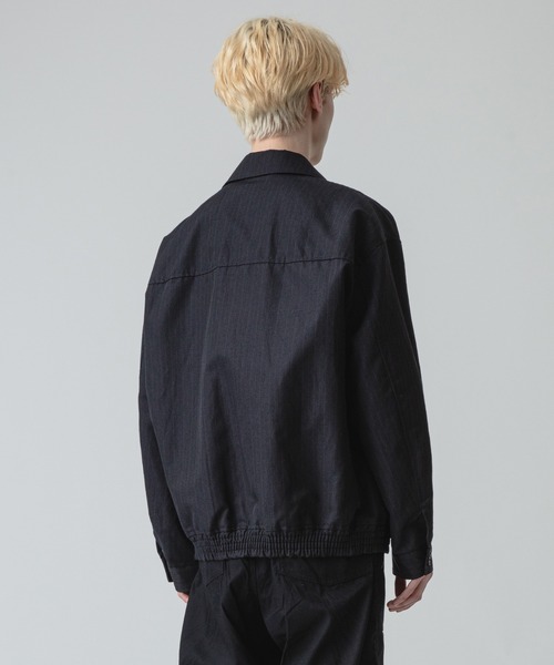 BLACKコムデギャルソン　ストライプブルゾン COMME des GARCONS HOMME（コム デ ギャルソン・オム）の