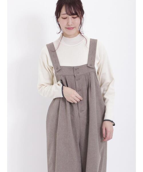 Samansa Mos2（サマンサ モスモス）の「ミラノリブハイネックニット（ニット/セーター・レディース・オフホワイト/チャコールグレー/ネイビー/グリーン・F）」の2枚目の写真