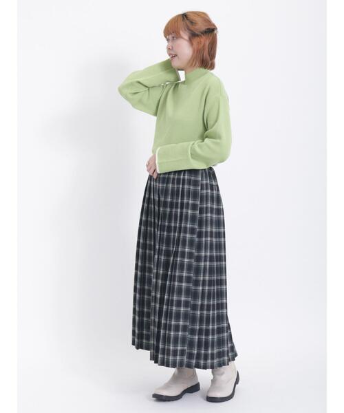 Samansa Mos2（サマンサ モスモス）の「ミラノリブハイネックニット（ニット/セーター・レディース・オフホワイト/チャコールグレー/ネイビー/グリーン・F）」の14枚目の写真