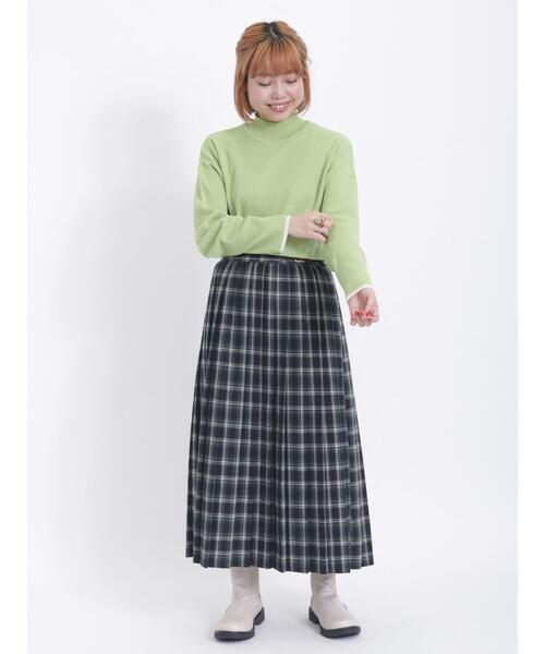 Samansa Mos2（サマンサ モスモス）の「ミラノリブハイネックニット（ニット/セーター・レディース・オフホワイト/チャコールグレー/ネイビー/グリーン・F）」の15枚目の写真