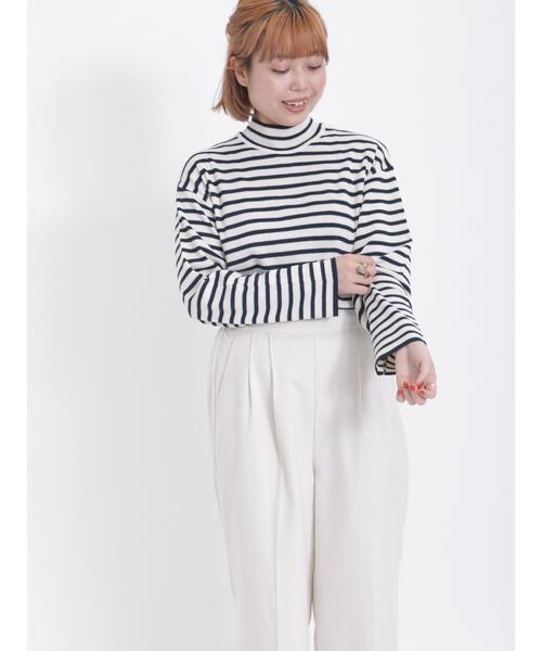 Samansa Mos2（サマンサ モスモス）の「ミラノリブハイネックニット（ニット/セーター・レディース・オフホワイト/チャコールグレー/ネイビー/グリーン・F）」の20枚目の写真