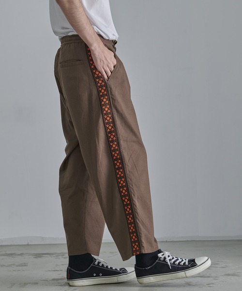 Revo.（レボ）の「【Revo.】TR リネンジャガードテープラインイージーパンツ/メンズ（その他パンツ・メンズ・ブラウン/ホワイト/ブラック・M/L）」の3枚目の写真