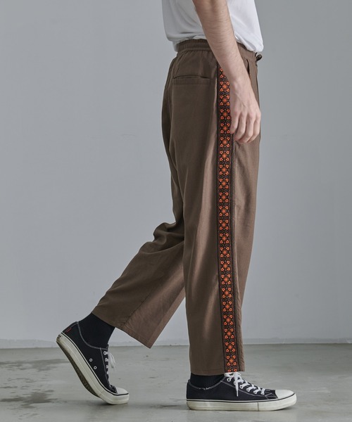 Revo.（レボ）の「【Revo.】TR リネンジャガードテープラインイージーパンツ/メンズ（その他パンツ・メンズ・ブラウン/ホワイト/ブラック・M/L）」の21枚目の写真