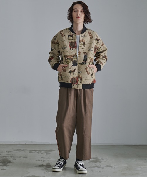 Revo.（レボ）の「【Revo.】TR リネンジャガードテープラインイージーパンツ/メンズ（その他パンツ・メンズ・ブラウン/ホワイト/ブラック・M/L）」の11枚目の写真