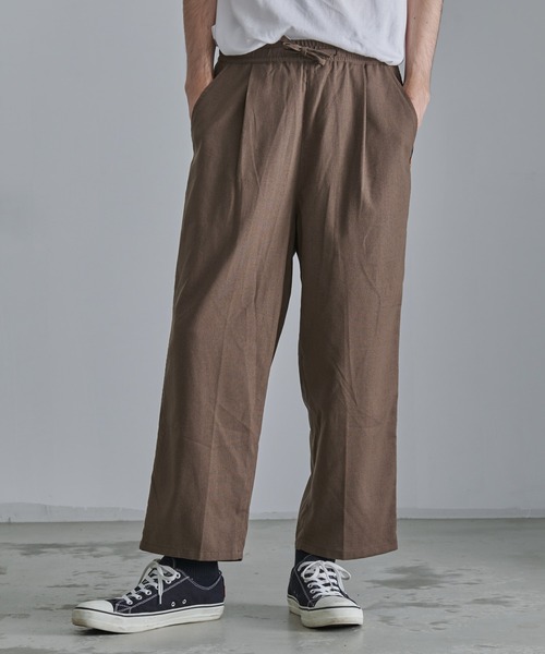 Revo.（レボ）の「【Revo.】TR リネンジャガードテープラインイージーパンツ/メンズ（その他パンツ・メンズ・ブラウン/ホワイト/ブラック・M/L）」の4枚目の写真