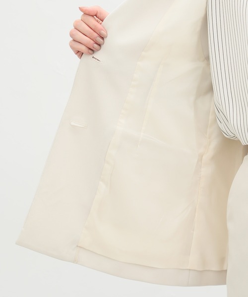 Honeys(ハニーズ)の「ストレッチウォッシャブルテーラードジレベスト(ベスト・レディース・ベージュ/ブラック/アイボリー/杢グレー・LL/L/M/S)」の7枚目の写真