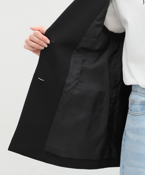 Honeys(ハニーズ)の「ストレッチウォッシャブルテーラードジレベスト(ベスト・レディース・ベージュ/ブラック/アイボリー/杢グレー・LL/L/M/S)」の15枚目の写真