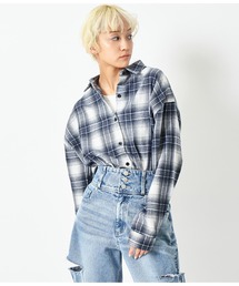 ANAP | オーバーサイズサイドスリットチェックシャツ(シャツ/ブラウス)