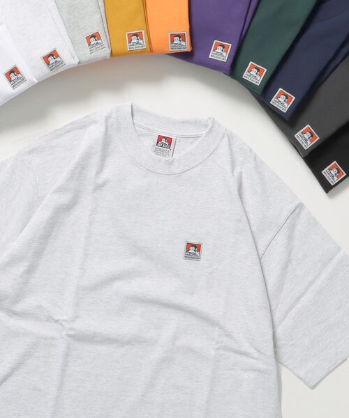 BEN DAVIS(ベンデイビス)の「【BEN DAVIS(ベンデイビス)】BEN'S LABEL BIG T / 10色展開 クルーネック ピスポケット ブランドタグ 定番 無地 半袖Tシャツ ゴリラ(Tシャツ/カットソー・メンズ・オレンジ/チャコール/パープル/グリーン系その他/マスタード/ダークネイビー/ホワイト/オフホワイト/グレー/ブラック・X-LARGE/LARGE/MEDIUM/SMALL)」の3枚目の写真