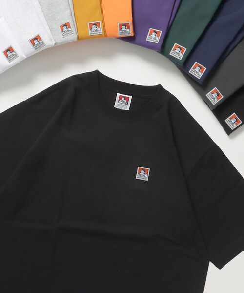 BEN DAVIS(ベンデイビス)の「【BEN DAVIS(ベンデイビス)】BEN'S LABEL BIG T / 10色展開 クルーネック ピスポケット ブランドタグ 定番 無地 半袖Tシャツ ゴリラ(Tシャツ/カットソー・メンズ・オレンジ/チャコール/パープル/グリーン系その他/マスタード/ダークネイビー/ホワイト/オフホワイト/グレー/ブラック・X-LARGE/LARGE/MEDIUM/SMALL)」の4枚目の写真