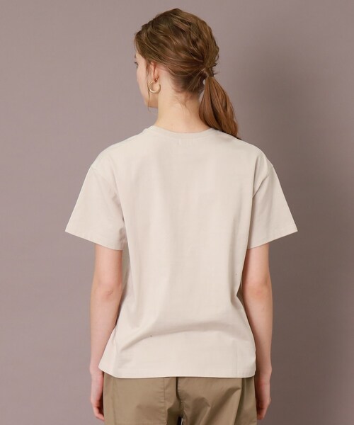 DRESSTERIOR(ドレステリア)の「【洗える/カラー豊富】ベーシックロゴTシャツ(Tシャツ/カットソー・レディース・グリーン/ネイビー/ホワイト/ナチュラル・34/38/36)」の8枚目の写真