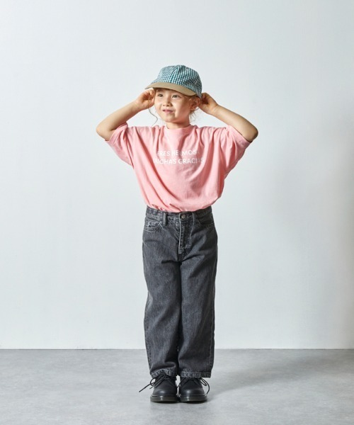 EAST END HIGHLANDERS(イーストエンドハイランダーズ)の「East End Highlanders / ワイドバギーデニムパンツ<130-150cm>(デニムパンツ・キッズ・ブラック/ブルー・140/130/150)」の8枚目の写真
