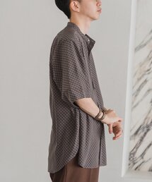 EDIFICE | パターンデシン 半袖スタンドカラーシャツ(シャツ/ブラウス)